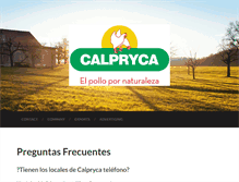 Tablet Screenshot of calpryca.com